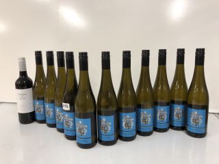 12 X ASSORTED BOTTLES OF WINE TO INCLUDE WEINGRAF ENTALKOHOLISIERT AND TIERRA ALTA (PLEASE NOTE: 18+YEARS ONLY. STRICTLY NO COURIER REQUESTS. COLLECTIONS MONDAY 8TH APRIL - FRIDAY 12TH APRIL 2024 ONL