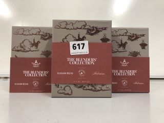3 X COMPASS BOX "THE BLENDERS' COLLECTION" GIFT BOXES TO INCLUDE GLASGOW BLEND 5CL ABV 43%, ORCHARD HOUSE 5CL ABV 46% AND HEDONISM 5CL ABV 43% (PLEASE NOTE: 18+YEARS ONLY. STRICTLY NO COURIER REQUEST