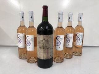 5 X BOTTLES OF ROQUE STAR COTES DE PROVENCE TO INCLUDE CHATEAU BREILLAN 2014 HAUT-MEDOC MAGNUM (PLEASE NOTE: 18+YEARS ONLY. STRICTLY NO COURIER REQUESTS. COLLECTIONS MONDAY 22ND - FRIDAY 26TH APRIL 2