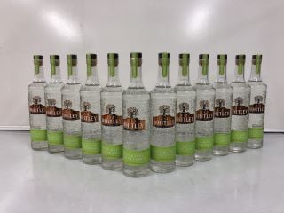 12 X BOTTLES OF J.J. WHITLEY HANDCRAFTED APPLE & LIME VODKA 70CL ABV 38% - TOTAL RRP £168 (PLEASE NOTE: 18+YEARS ONLY. STRICTLY NO COURIER REQUESTS. COLLECTIONS MONDAY 22ND - FRIDAY 26TH
