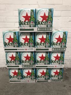 7 X CASES OF HEINEKEN SILVER (2 PACKS PER CASE, 12 X 330ML PER PACK) - TOTAL RRP £175 (PLEASE NOTE: 18+YEARS ONLY. STRICTLY NO COURIER REQUESTS. COLLECTIONS MONDAY 22ND - FRIDAY 26TH