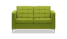 FINN 2 SEATER SOFA IN LIME GREEN FABRIC - RRP £483 (COLLECTION OR OPTIONAL DELIVERY)