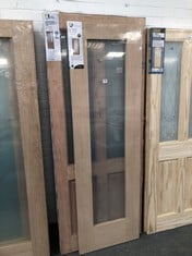 3 X ASSORTED ITEMS TO INCLUDE XL JOINERY EXTERNAL HARDWOOD DOWELLED DOUBLE GLAZED MALTON WITH OBSCURE GLASS APPROX 2032 X 813MM (COLLECTION OR OPTIONAL DELIVERY) (KERBSIDE PALLET DELIVERY)