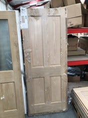 2 X XL JOINERY INTERNAL OAK VENEER 4 PANEL INTERIOR DOOR APPROX 2040 X 838MM (COLLECTION OR OPTIONAL DELIVERY) (KERBSIDE PALLET DELIVERY)