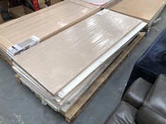 PALLET OF ASSORTED DOORS TO INCLUDE XL JOINERY PRE-FINISHED OAK SUFFOLK OAK VENEER APPROX 1981 X 762MM (COLLECTION OR OPTIONAL DELIVERY) (KERBSIDE PALLET DELIVERY)
