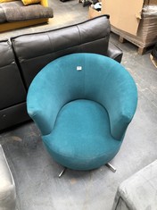 ISLINGTON CHAIR IN GREEN FABRIC - RRP £549 (COLLECTION OR OPTIONAL DELIVERY)