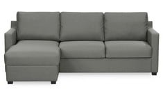 KROPP LEFT HAND CORNER SOFA BED IN DARK GREY FABRIC - RRP £2199 (COLLECTION OR OPTIONAL DELIVERY)