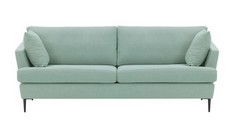 CONTENT 3 SEATER SOFA IN LIGHT BLUE FABRIC - RRP £612 (COLLECTION OR OPTIONAL DELIVERY)