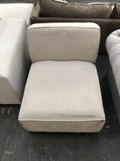 CHARLES SINGLE MODULAR SOFA IN BEIGE FABRIC - RRP £289 (COLLECTION OR OPTIONAL DELIVERY)