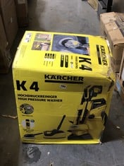 K'A'RCHER K4 POWER CONTROL HIGH PRESSURE WASHER - RRP £219.99 (COLLECTION OR OPTIONAL DELIVERY)