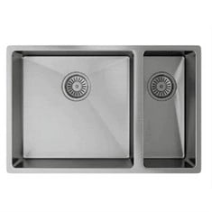 GUN METAL 1.5 BOWL INSET OR UNDERMOUNTED SINK APPROX 670 X 440 X 205MM - RRP £462 (COLLECTION OR OPTIONAL DELIVERY)