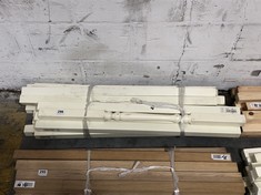 APPROX 16 X CREAM PAINTED WOODEN SPINDLES - MODEL NO. SC090/41W (COLLECTION OR OPTIONAL DELIVERY)
