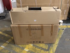 COOKOLOGY 90CM CHIMNEY COOKER HOOD IN BLACK - MODEL NO. TSH901BK/A - RRP £100 (COLLECTION OR OPTIONAL DELIVERY)