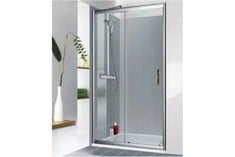 SLIDING DOOR AND SIDE PANEL APPROX 1020-1060MM - MODEL NO. AP8000-ASS - RRP £324 (COLLECTION OR OPTIONAL DELIVERY)