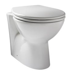 ELATION HUDSON BTW TOILET PAN IN WHITE - RRP £140 (COLLECTION OR OPTIONAL DELIVERY)