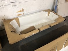 APPROX 1800 X 800MM DOUBLE ENDED STEEL BATH TUB WITH ANTI-SLIP BASE - RRP £748 (COLLECTION OR OPTIONAL DELIVERY)