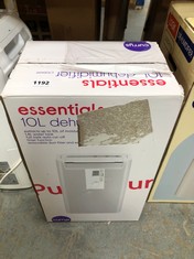 ESSENTIALS DEHUMIDIFIER WHITE - MODEL NO. C10DH19 - RRP £129 (DELIVERY ONLY)