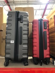 JOHN LEWIS ANYDAY GREY 4 WHEEL MEDIUM TRAVEL CASE TO INCLUDE JOHN LEWIS ANYDAY RED 4 WHEEL SMALL TRAVEL CASE (DELIVERY ONLY)