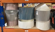 9 X ASSORTED ITEMS TO INCLUDE JOHN LEWIS CASSIE LAMPSHADE SAPPHIRE/CHAMPAGNE 45CM (DELIVERY ONLY)