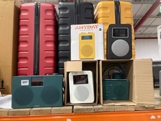 5 X ASSORTED RADIOS TO INCLUDE JOHN LEWIS ANYDAY SOLO DAB+/FM DIGITAL RADIO YELLOW (DELIVERY ONLY)