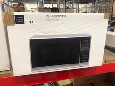 JOHN LEWIS 20L MICROWAVE IN STAINLESS STEEL - MODEL NO. JLSMWO08 (DELIVERY ONLY)