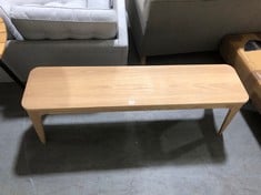 JOHN LEWIS EBBE GEHL MIRA 3 SEATER DINING IN BENCH OAK - RRP £350 (COLLECTION OR OPTIONAL DELIVERY)