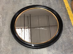 JOHN LEWIS GEORGIAN BLACK GOLD ROUND MIRROR 100CM RRP- £195 (COLLECTION OR OPTIONAL DELIVERY)