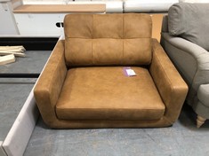 JOHN LEWIS BARBICAN LEATHER SNUGGLER DEMETRA IN LIGHT TAN - RRP £1,349 (COLLECTION OR OPTIONAL DELIVERY)
