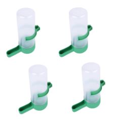 20 X NA 4PCS BIRD WATER BOTTLES AUTOMATIC BIRD FOOD WATER DISPENSERS HANGING BIRD WATERERS PLASTIC BIRD DRINKER CONTAINERS FOR PARROT CAGE ACCESSORIES. (DELIVERY ONLY)