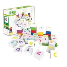 10 X EDUCATIONAL LOWERCASE LETTERS BLOCK . (DELIVERY ONLY)