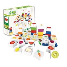 9 X EDUCATION FRUIT BUILDING BLOCKS . (DELIVERY ONLY)