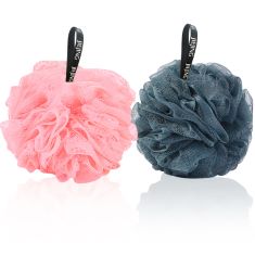 33 X LOOFAHS SHOWER PUFF,BATH SCRUB EXFOLIATING SHOWER SPONGE BALL POUF SCRUBBER FOR BODY- 2 PACK. (DELIVERY ONLY)