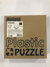 10 X MINILAND PLASTIC PUZZLE . (DELIVERY ONLY)