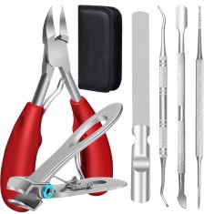 46 X TOKINGO NAIL CLIPPERS KITS, HEAVY DUTY PROFESSIONAL TOENAIL CLIPPER FOR INGROWN THICK NAILS, BIRTHDAY GIFTS FOR MEN WOMEN, PEDICURE TOOL,NAIL CUTTER, MANICURE SET (6PCS). (DELIVERY ONLY)