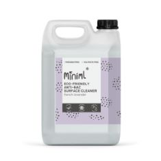 QTY OF ITEMS TO INLCUDE BOX OF ASSORTED CLEANING TO INCLUDE MINIML ECO ANTIBACTERIAL SPRAY SURFACE CLEANER 5L REFILL - FRENCH LAVENDER SCENTED MULTI PURPOSE ANTI-BAC DISINFECTANT CLEANING PRODUCT - N