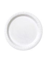 105 X 20 SOLID COLOUR CAKE PLATES 7" - BRIGHT WHITE. (DELIVERY ONLY)