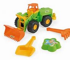 10 X WADER 36CM DIGGER WITH SAND SET . (DELIVERY ONLY)