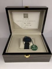 MENS RAYMOND GAUDIN WATCH – 316 STAINLESS STEEL CASE – JPN MOVEMENT – BLUE DIAL – RUBBER STRAP – 5 ATM WATER RESISTANT – WOODEN GIFT BOX – EST £740 (DELIVERY ONLY)