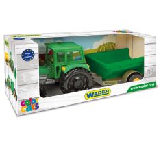 QTY OF ITEMS TO INLCUDE BOX OF ASSORTED CHILDREN’S TOYS TO INCLUDE WADER 35020 TRACTOR WITH TRAILER / WITH THE HORSE, BRIXIES 200.124 LEOPARD 3-D PUZZLE, MULTICOLOR. (DELIVERY ONLY)