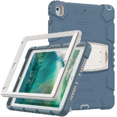 QTY OF ITEMS TO INLCUDE X53 ASSORTED TABLET CASES TO INCLUDE YELIOT CASE FOR IPAD 9.7 5TH/6TH GENERATION,HEAVY DUTY STURDY PROTECTIVE CASE WITH BUILT-IN KICKSTAND,FULL BODY SHOCKPROOF COVER FOR IPAD