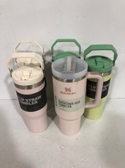 5 X STANLEY ASSORTED ITEMS TO INCLUDE FLIP ICEFLOW STRAW TUMBLER 0.88L - PALE PINK (DELIVERY ONLY)