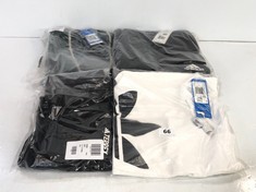 4 X ADIDAS ASSORTED CLOTHING TO INCLUDE ADIDAS LOGO T-SHIRT IN WHITE/BLACK SIZE L (DELIVERY ONLY)