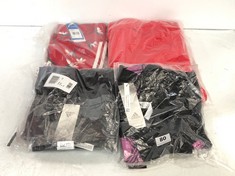 4 X ADIDAS ASSORTED CLOTHING TO INCLUDE ADIDAS WOMEN'S HOODIE IN RED UK 12 (DELIVERY ONLY)