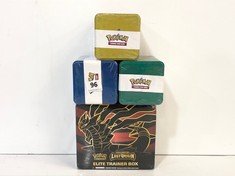 4 X ASSORTED POKEMON ITEMS TO INCLUDE POKEMON ELITE TRAINER BOX (DELIVERY ONLY)