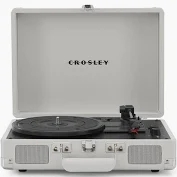CROSLEY 3X ITEMS TO INCLUDE 3 TURN TABLES MUSIC ACCESSORIES (ORIGINAL RRP - £200.00) IN WHITE AND BROWN. (UNIT ONLY) [JPTC65971]