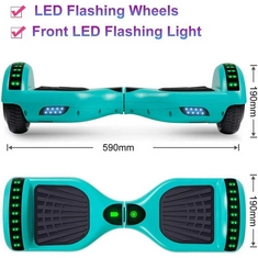 SISIGAD HY-A12B HOVER BOARD (ORIGINAL RRP - £112.99) IN GREEN. (WITH BOX) [JPTC65947]