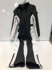 JACK WILLS SKI ONE STRIPE SUIT BLACK/WHITE SIZE 10 RRP- £129.99 (DELIVERY ONLY)