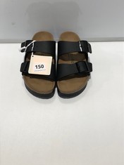PAPILLIO 2 STRAP BUCKLE SANDALS BLACK SIZE 37 RRP- £125 (DELIVERY ONLY)