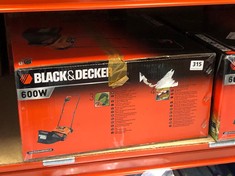 BLACK AND DECKER 600W ELECTRIC LAWN SCARIFIER & RAKER (DELIVERY ONLY)