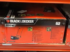 BLACK AND DECKER 600W ELECTRIC LAWN SCARIFIER & RAKER (DELIVERY ONLY)